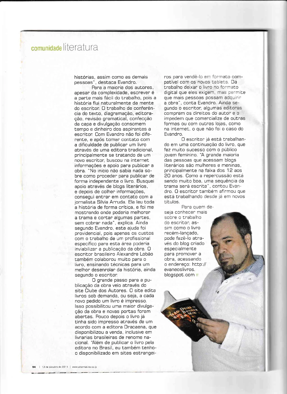 Matéria da revista Alternativa — página 3